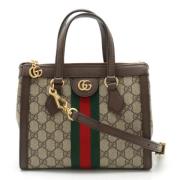 Gucci Vintage Pre-owned Canvas gucci-vskor Beige, Dam