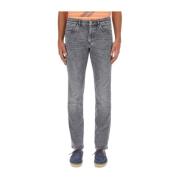 Boss Slim-Fit Denim Jeans Gray, Herr