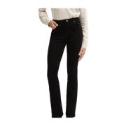 Guess Svarta Flare High Waist Jeans Black, Dam