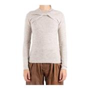 Isabel Marant Beige Rundhalsad Pullover Beige, Dam