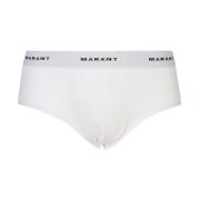 Isabel Marant Vit Underkläder Slip Benji Botten White, Herr