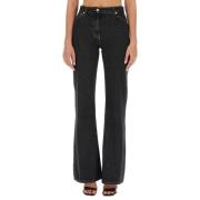 Moschino Bootcut Denim Jeans Black, Dam