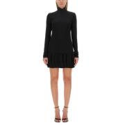 Moschino Slim Fit Kort Klänning Black, Dam