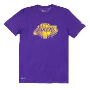 Nike Los Angeles Lakers Chrome Logo T-Shirt Purple, Herr