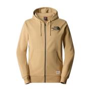 The North Face Khaki Stone Zip Tröja för Män Beige, Herr