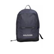 Tommy Hilfiger Blå Laptop Ryggsäck med Stil och Funktionalitet Blue, H...