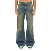 Palm Angels Vida Bootcut Jeans Blue, Herr