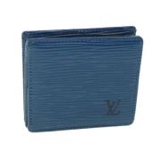 Louis Vuitton Vintage Pre-owned Laeder plnbcker Blue, Dam