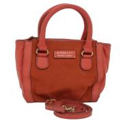 Burberry Vintage Pre-owned Canvas handvskor Red, Dam