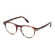 Tom Ford Blå Block Glasögon Ft5899-B Brown, Unisex