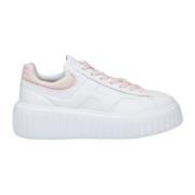 Hogan Vita Sneakers med Rosa Detaljer White, Dam