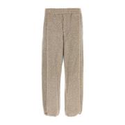 Wooyoungmi Tvåtonsbomullsblandning Joggers Beige, Herr