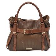 Burberry Vintage Pre-owned Laeder axelremsvskor Brown, Dam