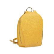 Louis Vuitton Vintage Pre-owned Laeder ryggsckar Yellow, Dam