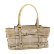 Burberry Vintage Pre-owned Laeder burberry-vskor Beige, Dam