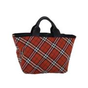 Burberry Vintage Pre-owned Nylon handvskor Red, Dam