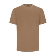 Kiton Bomull T-shirt Kortärmad Beige, Herr