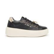 Nerogiardini Svarta Sneakers Plat Black, Dam