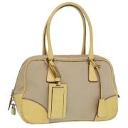 Prada Vintage Pre-owned Canvas prada-vskor Brown, Dam