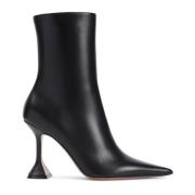 Amina Muaddi Svarta Ankelboots Elegant Stil Black, Dam