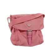 Prada Vintage Pre-owned Nylon prada-vskor Pink, Dam