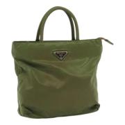 Prada Vintage Pre-owned Nylon prada-vskor Green, Dam