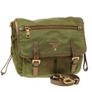 Prada Vintage Pre-owned Nylon prada-vskor Green, Dam