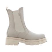 Nerogiardini Dam Ankelboots Svart Stilfull Modell Beige, Dam