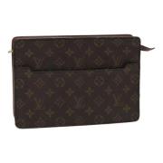 Louis Vuitton Vintage Pre-owned Canvas kuvertvskor Brown, Dam