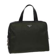 Prada Vintage Pre-owned Nylon prada-vskor Green, Dam