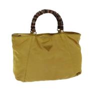 Prada Vintage Pre-owned Nylon prada-vskor Yellow, Dam