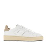 Hogan Studded White Leather Sneakers White, Dam