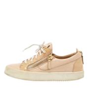 Giuseppe Zanotti Pre-owned Pre-owned Laeder sneakers Beige, Dam