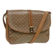 Celine Vintage Pre-owned Canvas axelremsvskor Beige, Dam