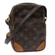 Louis Vuitton Vintage Pre-owned Canvas axelremsvskor Brown, Dam