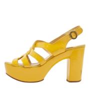 Chloé Pre-owned Pre-owned Laeder sandaler Yellow, Dam