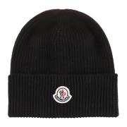 Moncler Svart Hat för Stiligt Utseende Black, Herr