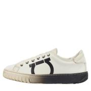 Salvatore Ferragamo Pre-owned Pre-owned Laeder sneakers White, Dam