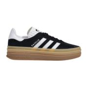 Adidas Svarta Mocka Sportiga Gummisula Sneakers Black, Dam