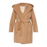 Max Mara Kappa Rialto med huva Beige, Dam