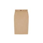 Max Mara Elegant Ginseng Kjol Brown, Dam