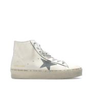 Golden Goose Vita Läderstjärnsneakers Italien White, Dam