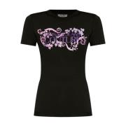 Versace Jeans Couture Svarta T-shirts & Polos för kvinnor Black, Dam