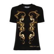 Versace Jeans Couture Svarta T-shirts & Polos för kvinnor Black, Dam