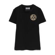 Versace Jeans Couture Svarta T-shirts och Polos ***cv Black, Dam