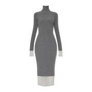 Sportmax Klänning Alibi Gray, Dam