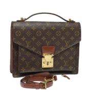 Louis Vuitton Vintage Pre-owned Canvas louis-vuitton-vskor Brown, Dam