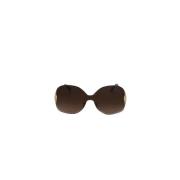 Chloé Pre-owned Pre-owned Metall solglasgon Brown, Dam