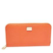 Dolce & Gabbana Pre-owned Pre-owned Laeder plnbcker Orange, Dam