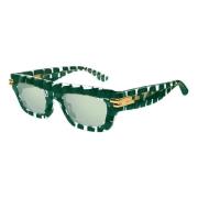 Bottega Veneta Stiliga solglasögon Bv1321S 003 Green, Unisex